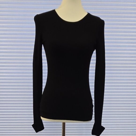 Philosophy Ribbed Black Sweater - Picture 2 of 11